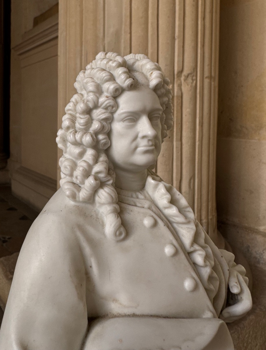 Georg Friedrich Haendel, Large 19th Century Bisque Statuette, Sèvres (in The Spirit Of)-photo-3
