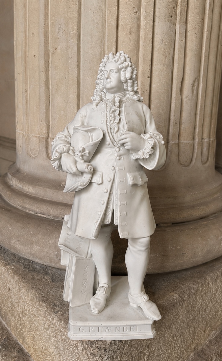 Georg Friedrich Haendel, Large 19th Century Bisque Statuette, Sèvres (in The Spirit Of)