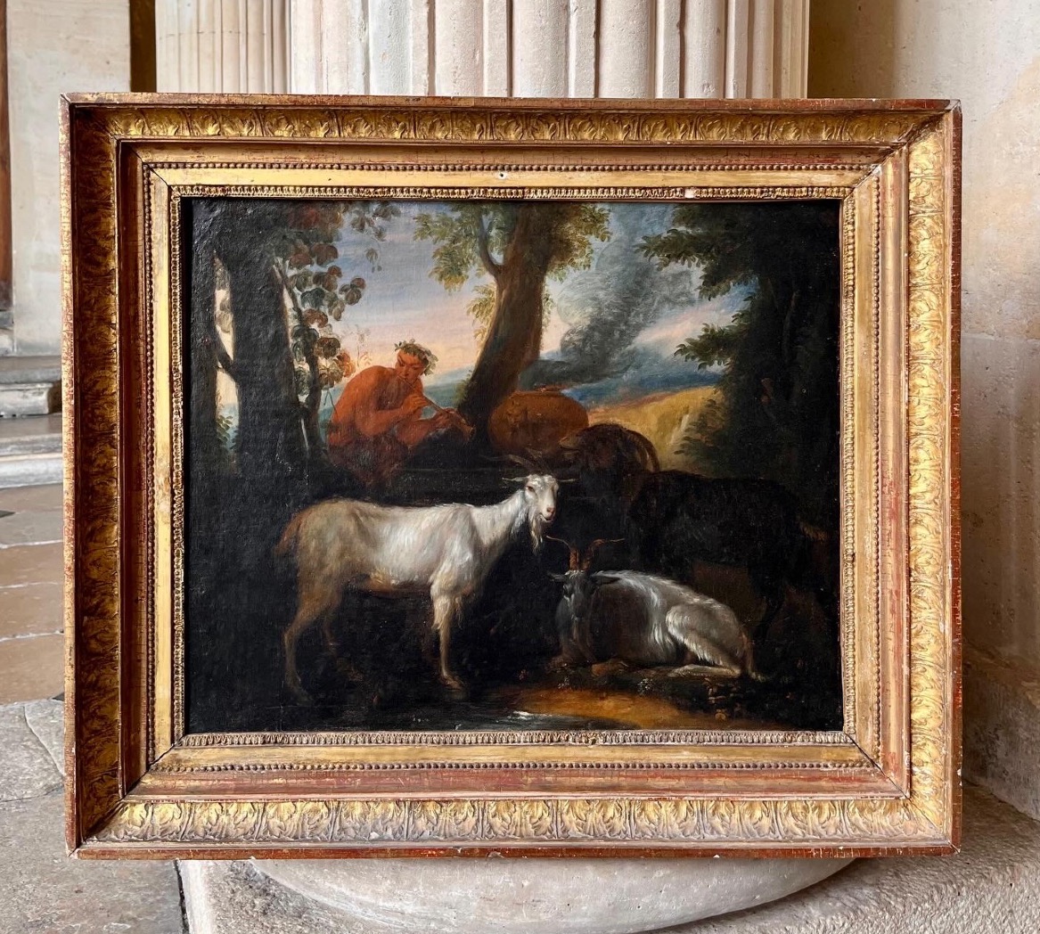 Paire De Scènes Pastorales Néoclassiques, École Italienne 18ème Siècle -photo-2