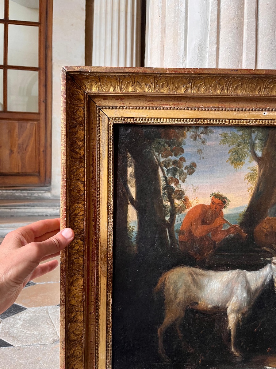 Paire De Scènes Pastorales Néoclassiques, École Italienne 18ème Siècle -photo-4