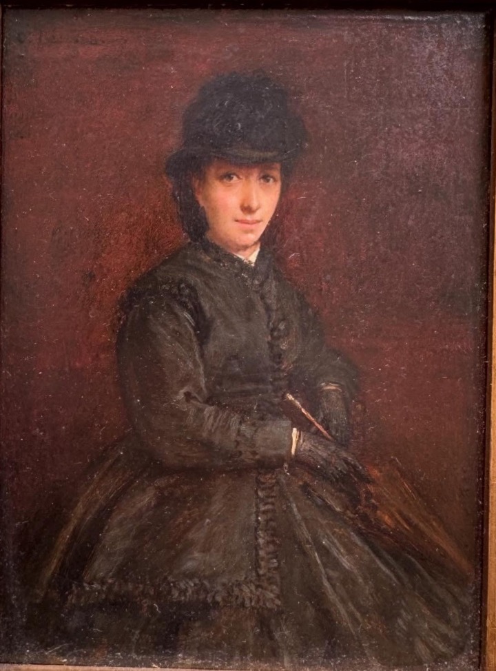 Charles Pécrus, Portrait d’Une Jeune  Femme À l’Ombrelle, Vers 1870-photo-2