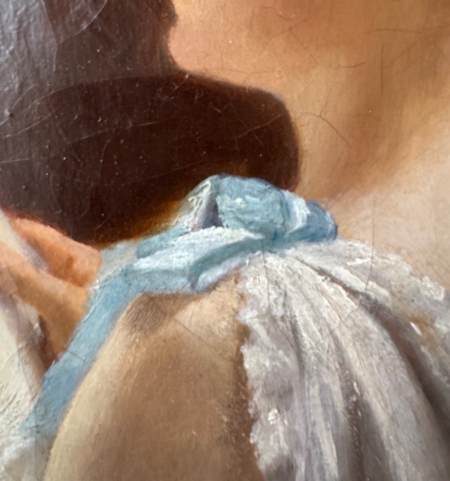 Young Woman Looking At A Watercolor, C. 1900-photo-3