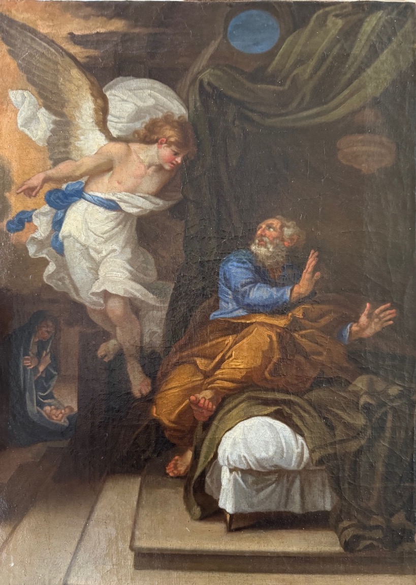L’Apparition De L’Ange À Saint Joseph, Nicolas Mignard Vers 1670-photo-2