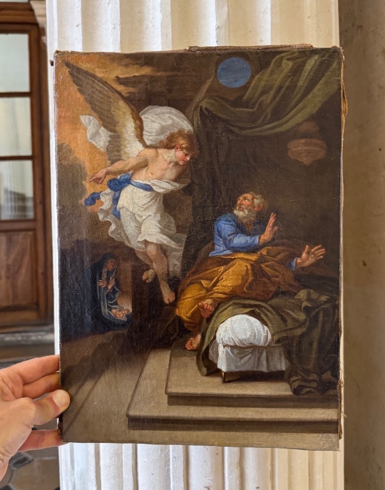 L’Apparition De L’Ange À Saint Joseph, Nicolas Mignard Vers 1670-photo-4