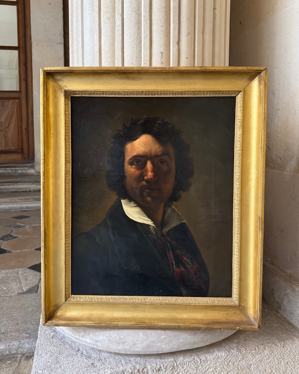 Self-portrait By Jean-baptiste Paulin-guérin, Artist’s Studio, C. 1820