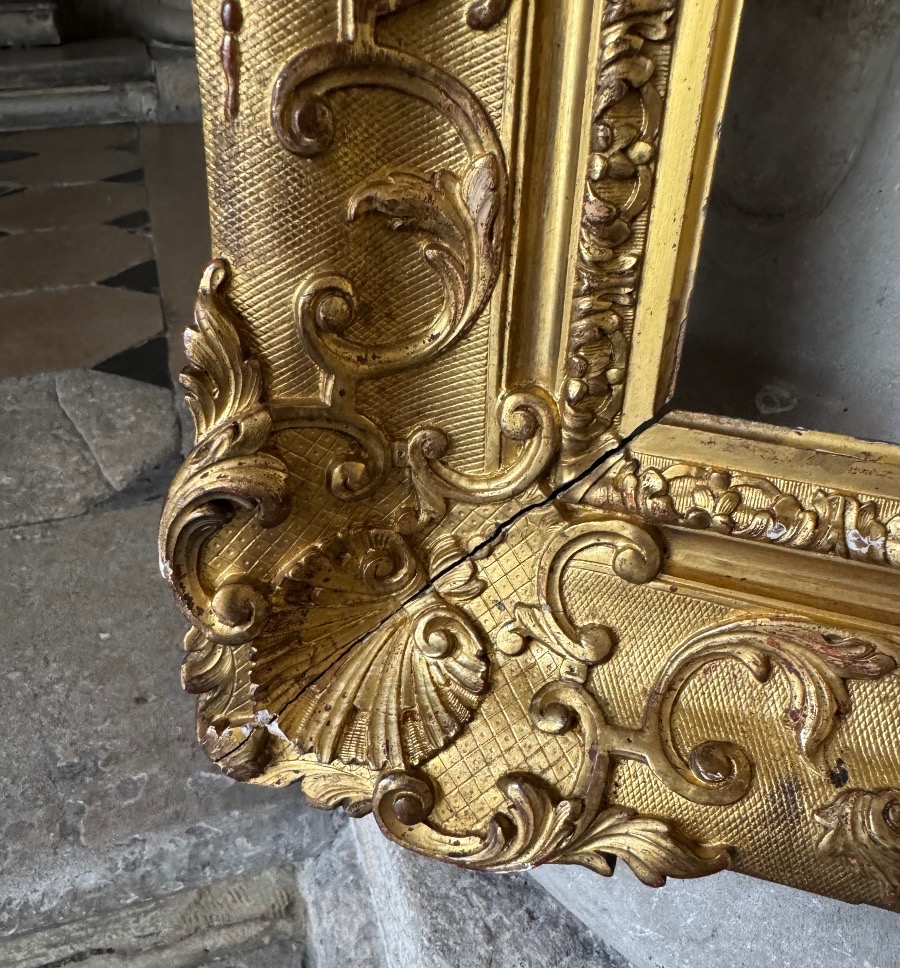 Antique Gilded Wooden Louis XV Frame-photo-4