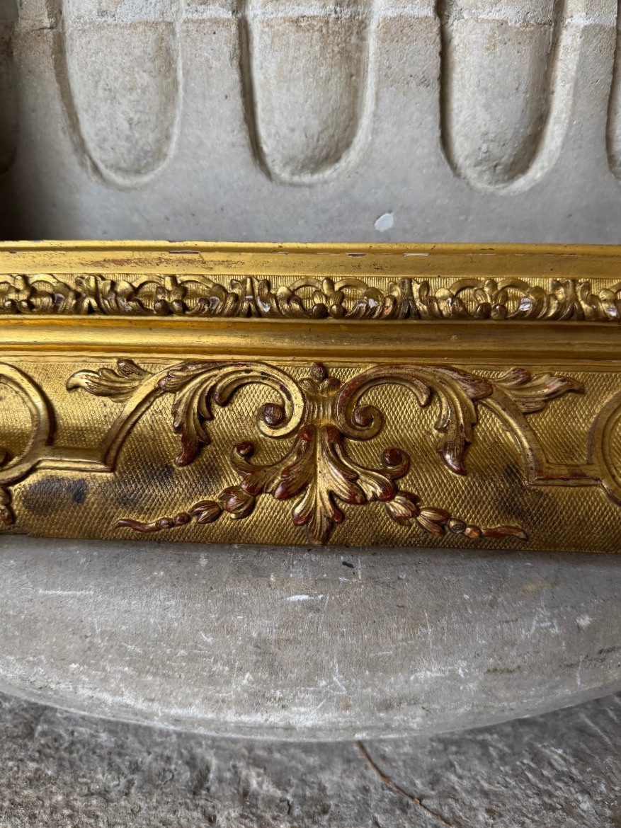 Antique Gilded Wooden Louis XV Frame-photo-1