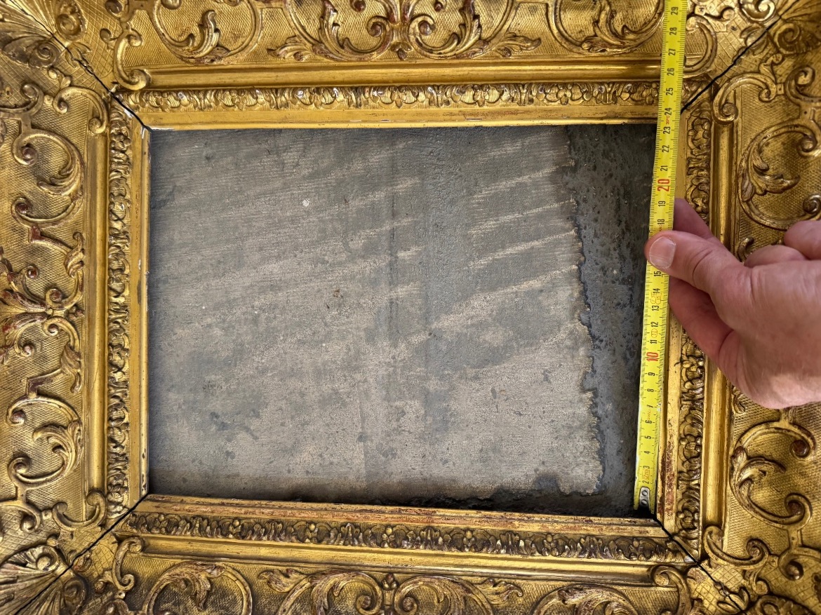 Antique Gilded Wooden Louis XV Frame-photo-8