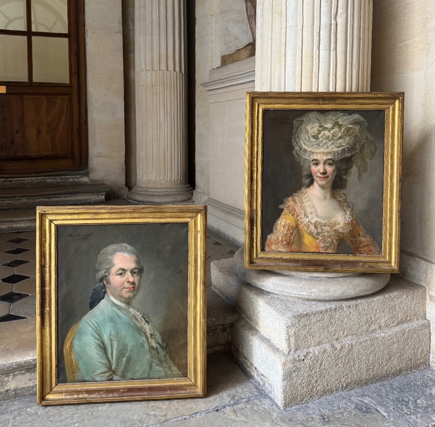 Pair Of Portraits By Jules Ernest Heinsius, 1780
