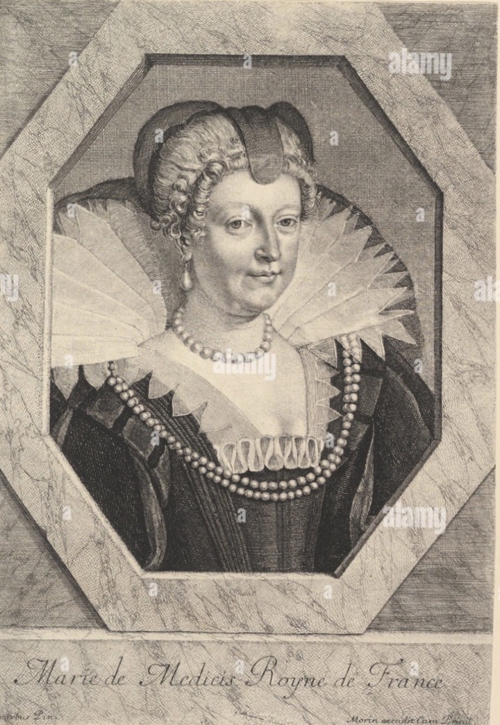 Portrait De Marie De Médicis, Entourage De Charles Beaubrun, 17ème Siècle -photo-2