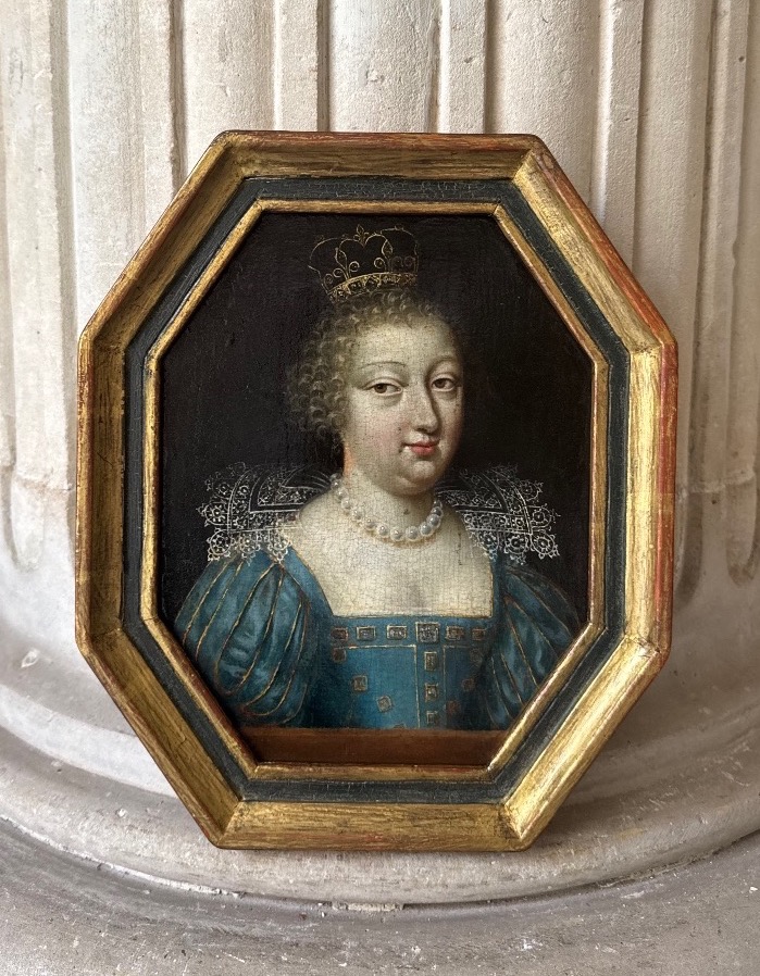Portrait De Marie De Médicis, Entourage De Charles Beaubrun, 17ème Siècle 