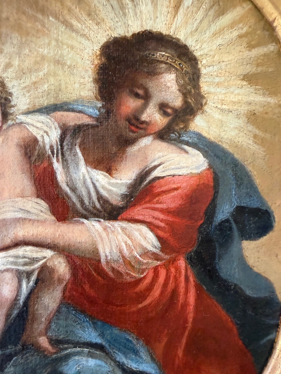 &amp;quot;virgin And Child,&amp;quot; Oil On Canvas, 17th Century -photo-4
