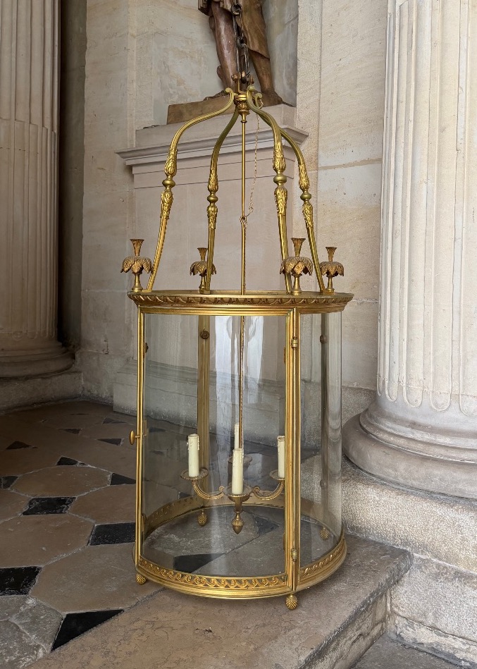 Grande lanterne de vestibule de la maison lacarrière et Delatour vers 1870