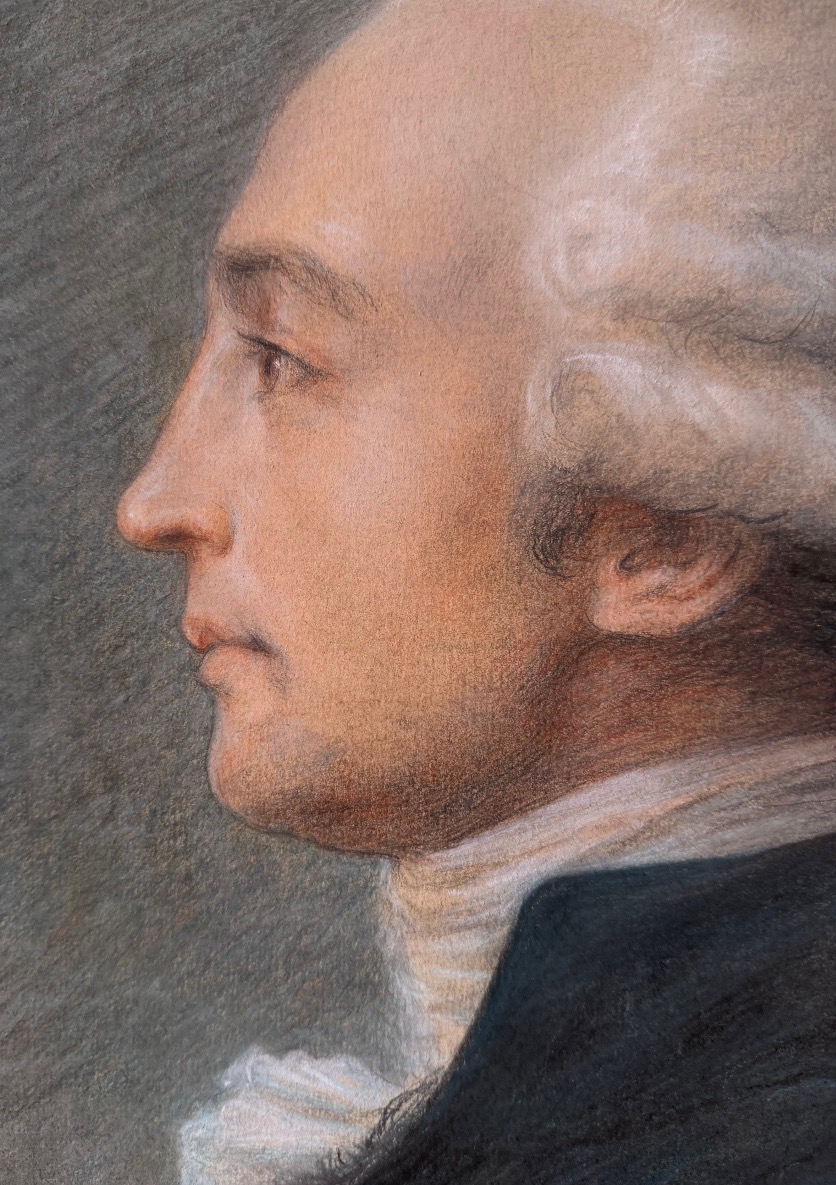 Portrait d’homme au pastel vers 1780-photo-3