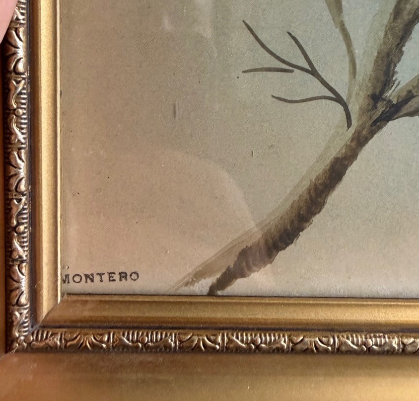 Pair Of Feathered Bird Paintings, Circa 1900-photo-2