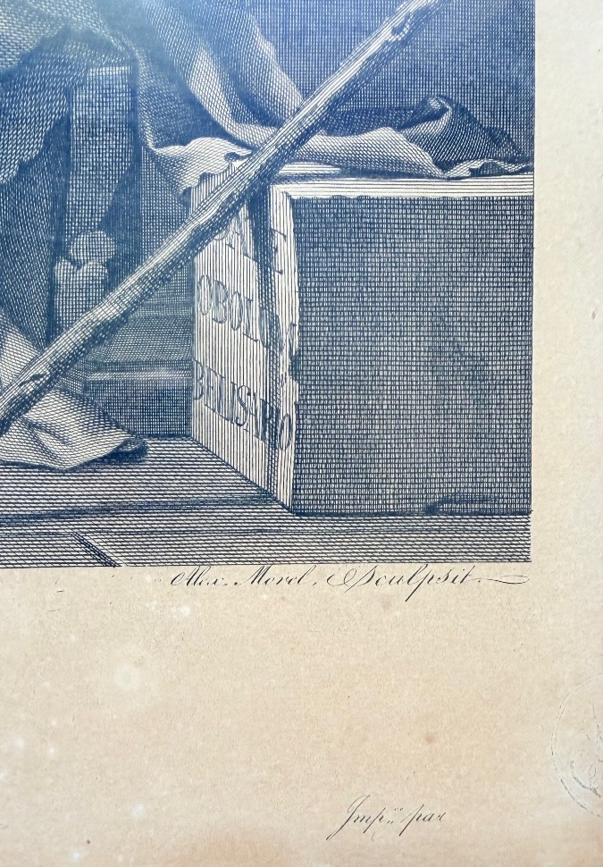 Œdipe à colone et bélisaire, paire de grandes gravures vers 1800-photo-2