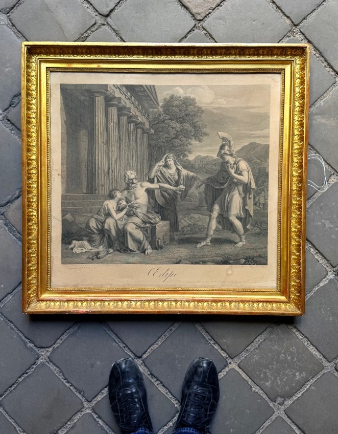 Œdipe à colone et bélisaire, paire de grandes gravures vers 1800-photo-3