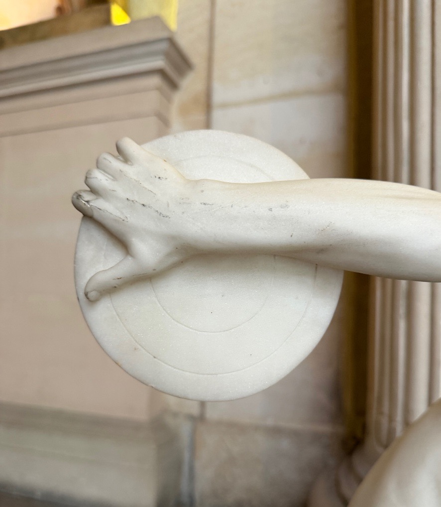 The Discobolus, A Marble Sculpture By Guglielmo Pugi From The Late 19th Century -photo-1