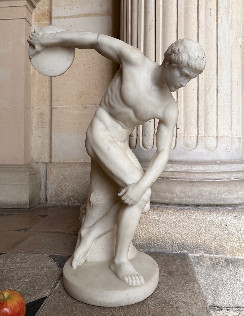 The Discobolus, A Marble Sculpture By Guglielmo Pugi From The Late 19th Century 