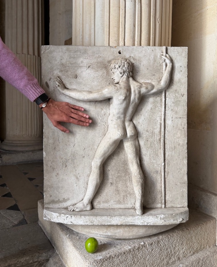 Grand nu masculin, étude en plâtre 19ème siècle -photo-6