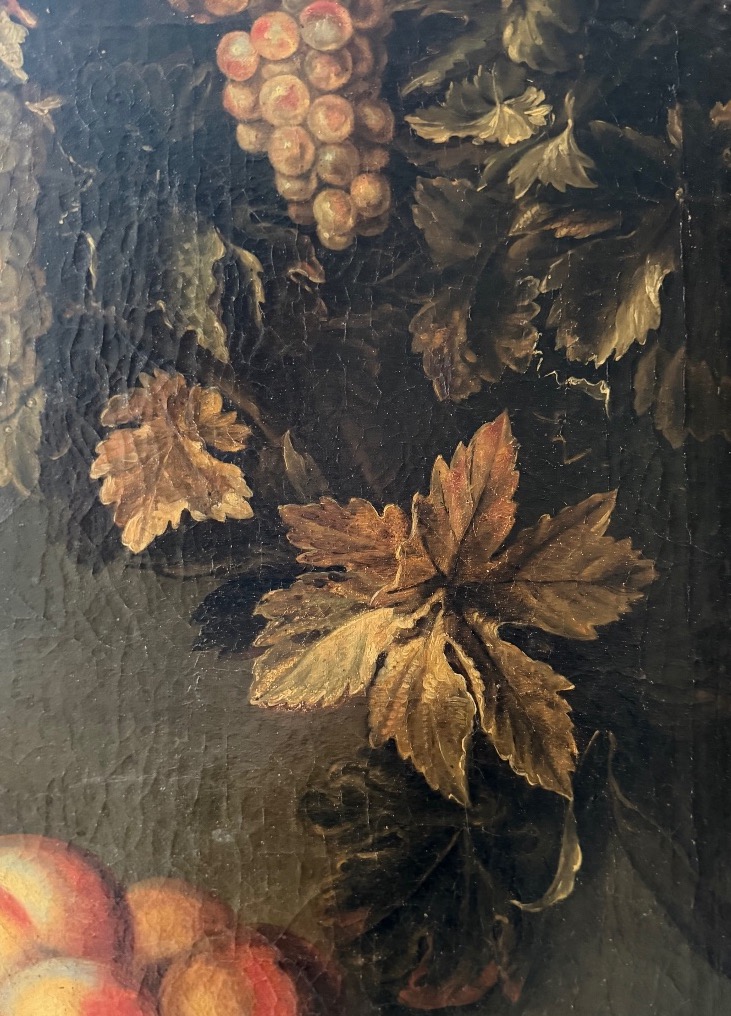 Still Life With Fruit And Dogs, Dutch School, Late 18th Century -photo-3