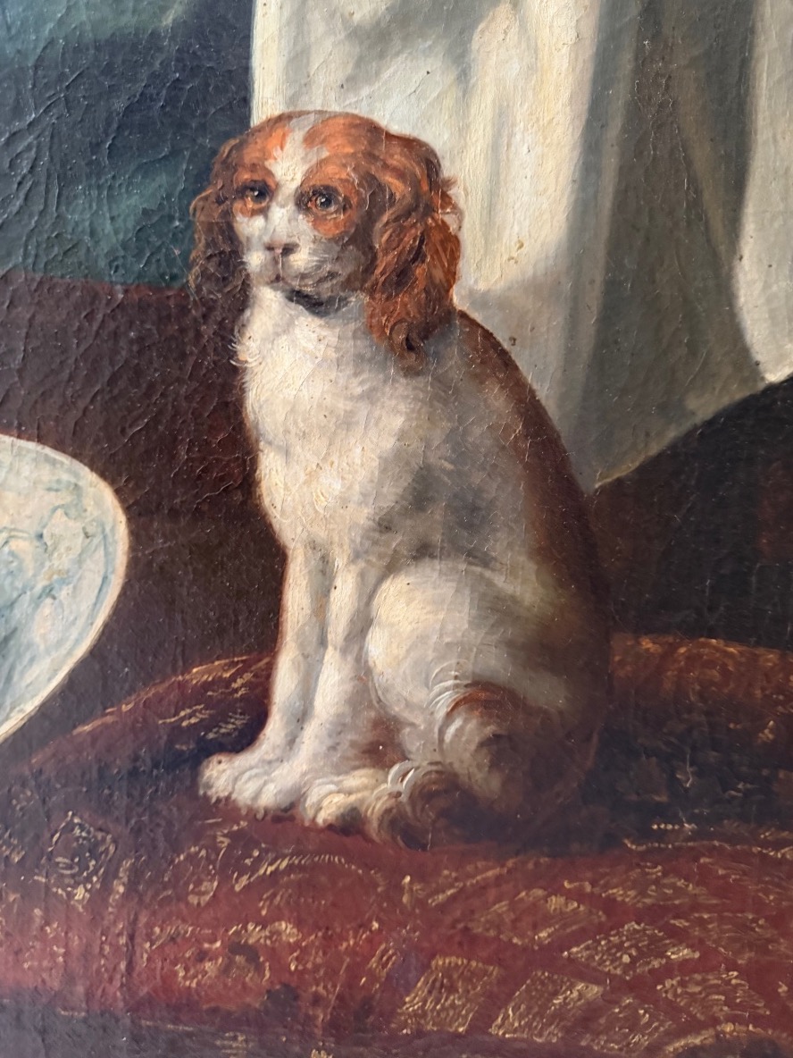 Still Life With Fruit And Dogs, Dutch School, Late 18th Century -photo-4