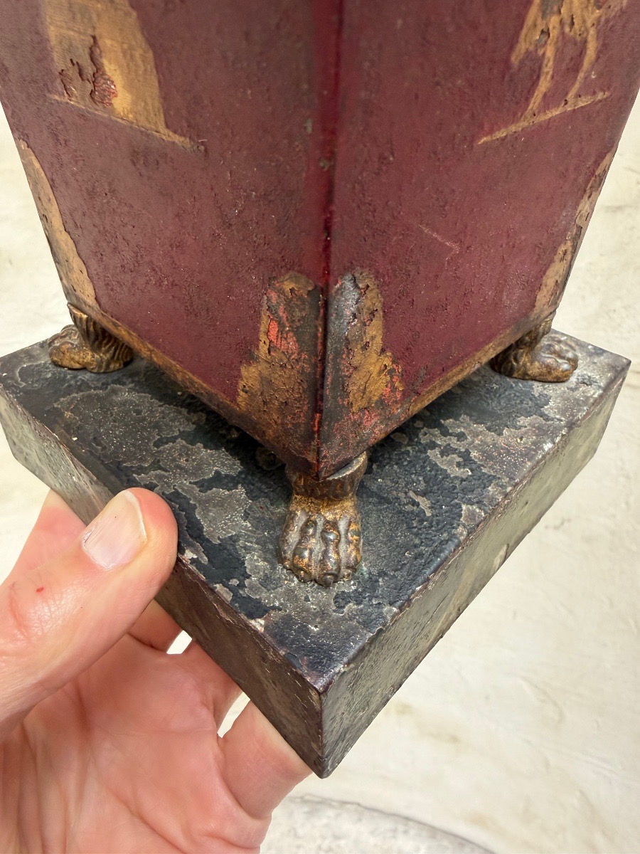 Pair Of Sheet Metal Planters, Circa 1800-photo-4