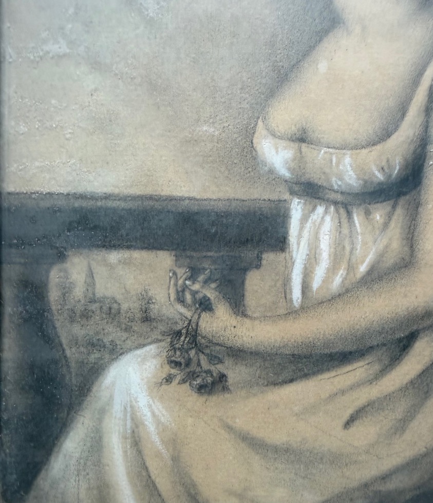 Portrait d’une jeune femme vers 1800-photo-4