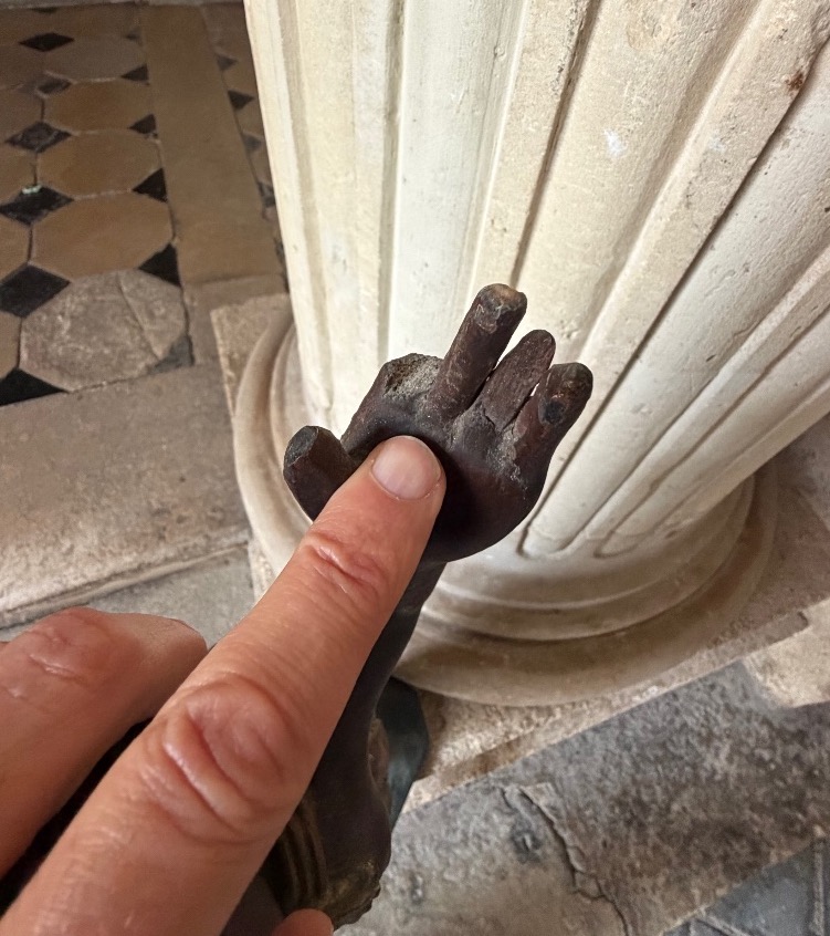 Paire d’indiens d’Amérique en bois sculpté fin 19ème siecle-photo-5