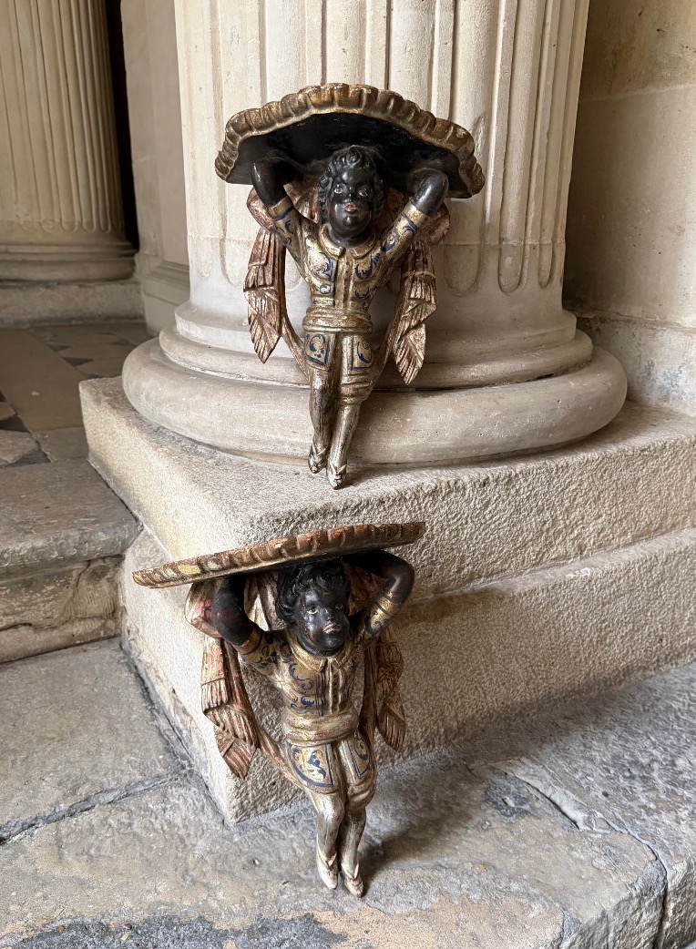 Pair Of Carved Wooden Side Tables, Italy, Circa 1900-photo-3