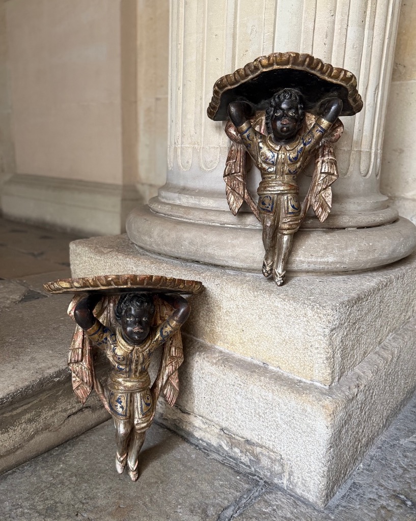 Pair Of Carved Wooden Side Tables, Italy, Circa 1900