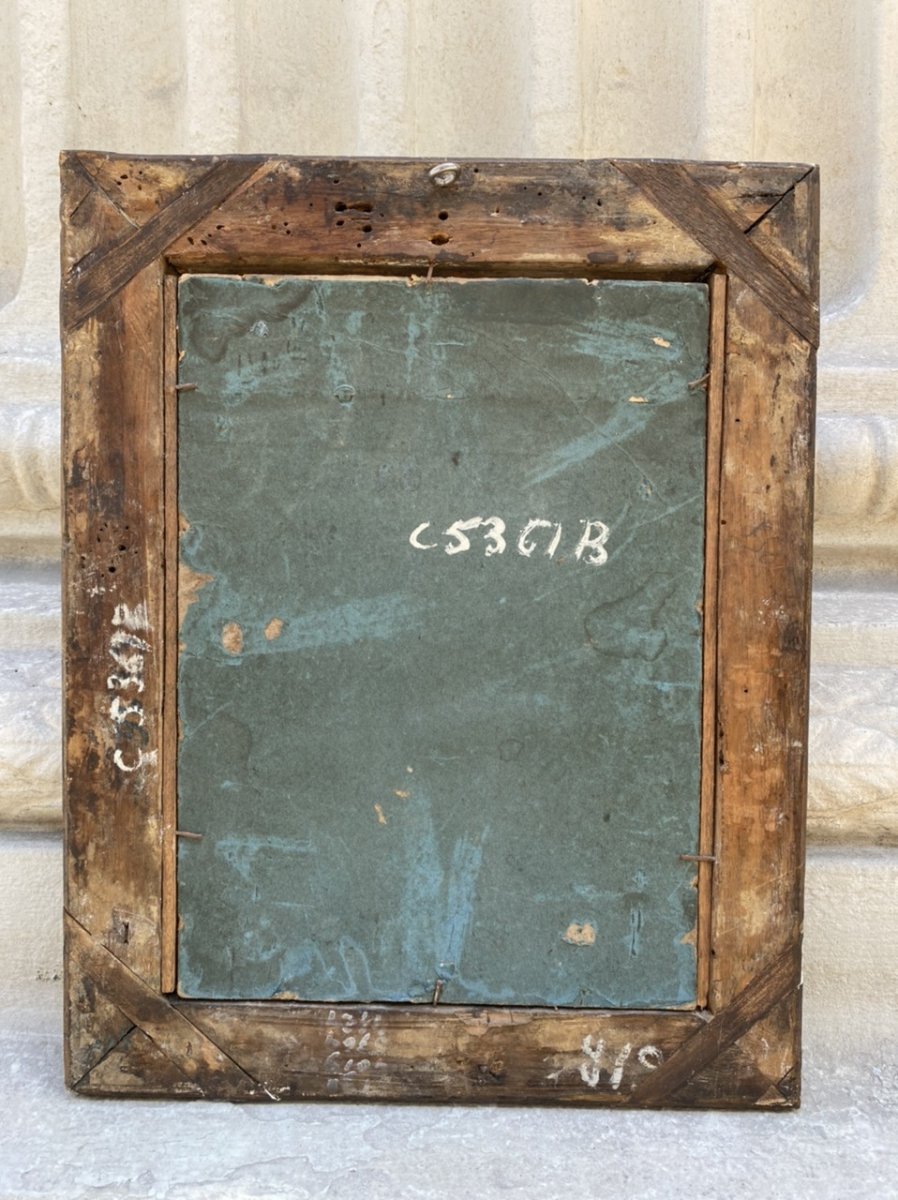 Le Fluteur, Trompe-l’œil Signé Vispré 18ème Siecle-photo-6