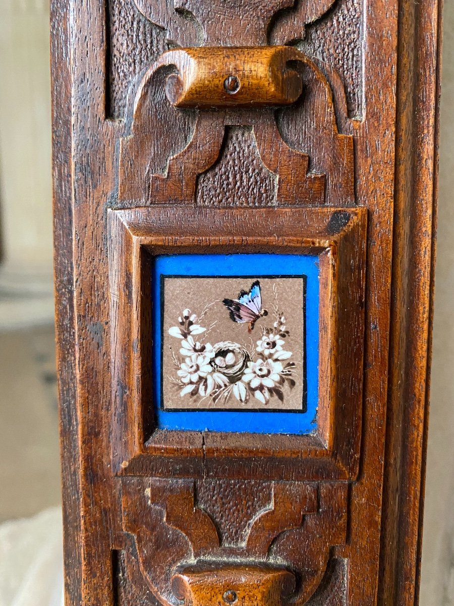 Walnut And Marble Frame Late 19th Century-photo-1