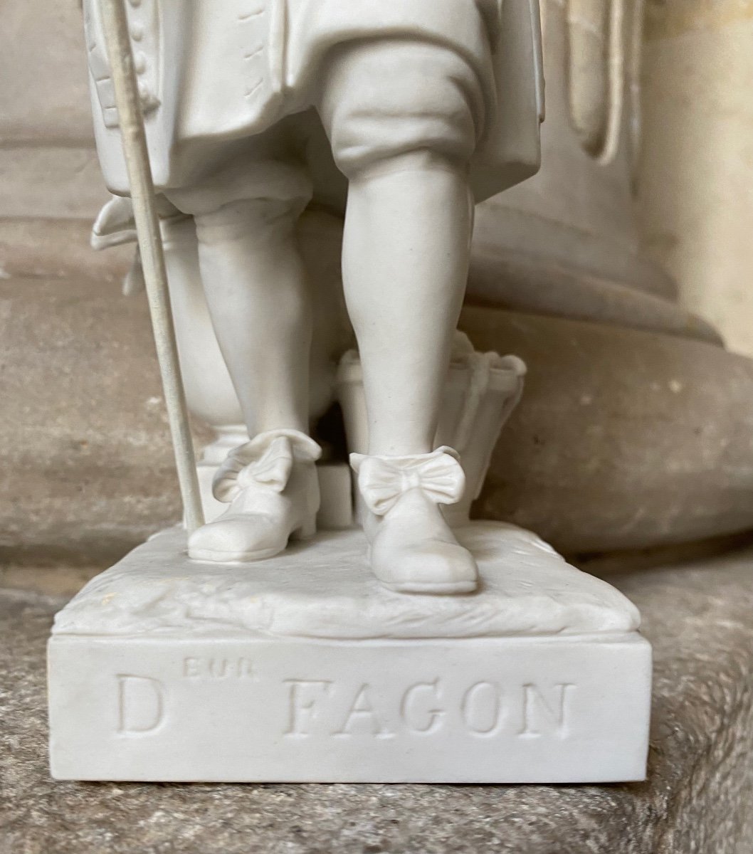 Le Docteur Fagon, Biscuit De Sèvres fin 19ème siècle -photo-1