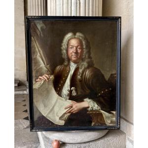 Portrait Of An Architect Circa 1720