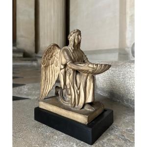 Bertel Thorvaldsen, Kneeling Angel In Terracotta 