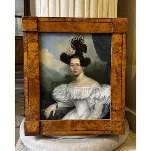 Portrait De Jeune Femme À La Coiffure À La Girafe, 1834