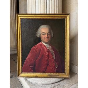 Portrait d’homme En Habit Rouge, Louis Tocqué (Entourage De), Vers 1760