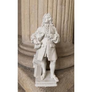 Georg Friedrich Haendel, Large 19th Century Bisque Statuette, Sèvres (in The Spirit Of)