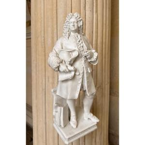 Georg Friedrich Haendel, Large 19th Century Bisque Statuette, Sèvres (in The Spirit Of)