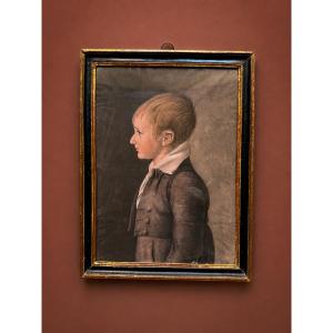 Portrait d’Un Garçonnet, Physionotrace Vers 1800