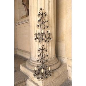 Pair Of Wall Sconces In The Baguès Style