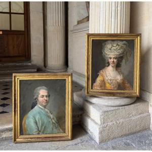 Pair Of Portraits By Jules Ernest Heinsius, 1780