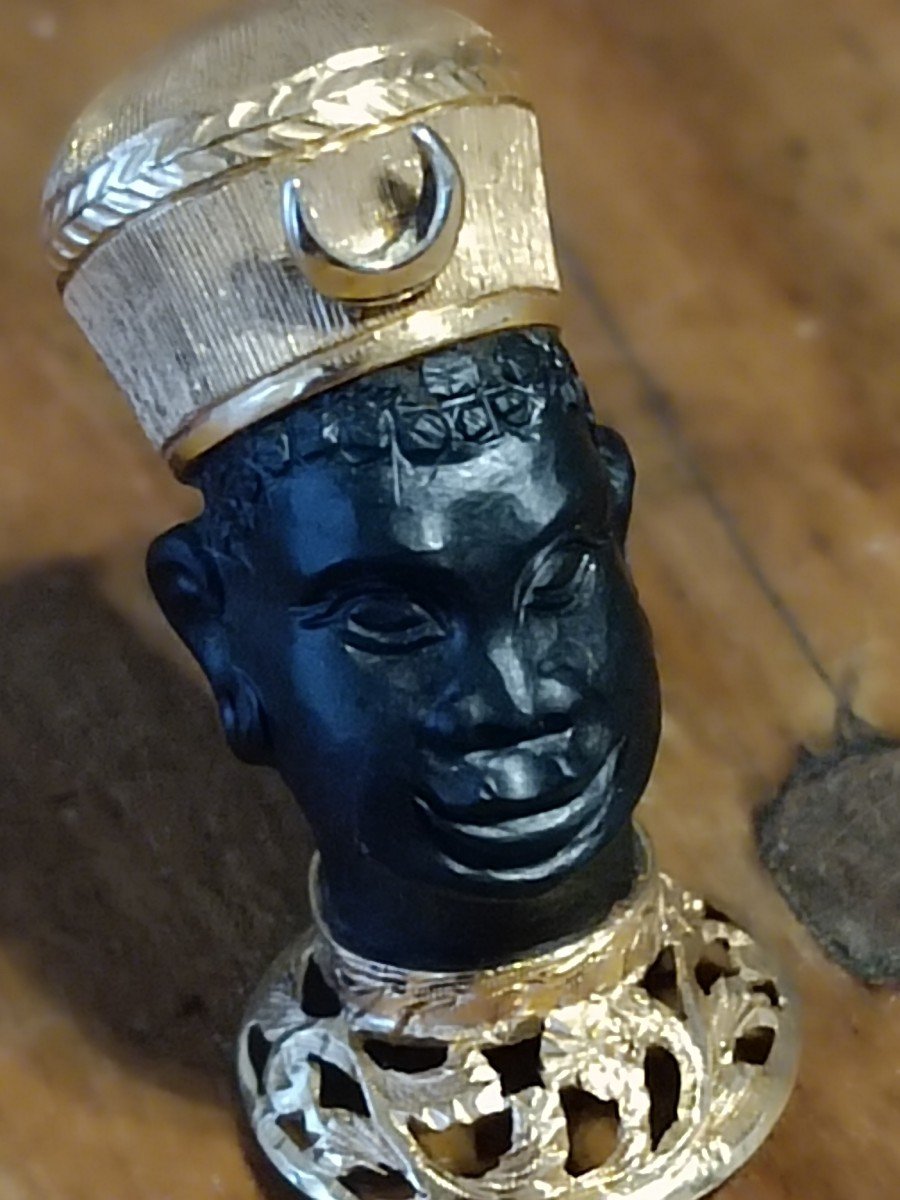 Nardi Style Moor's Head Brooch