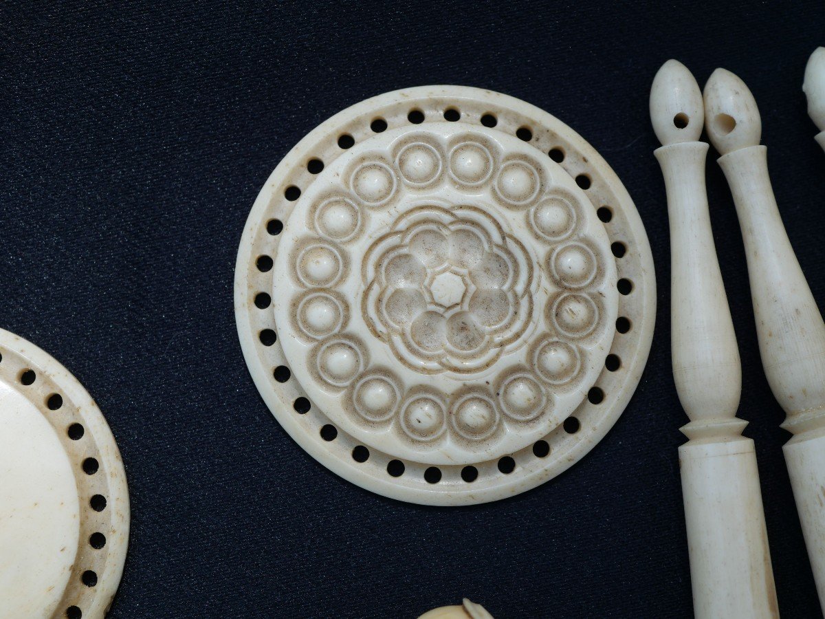 Sailor Objects - Lot Of Small Items In Dieppe Ivory XIXth Century-photo-2