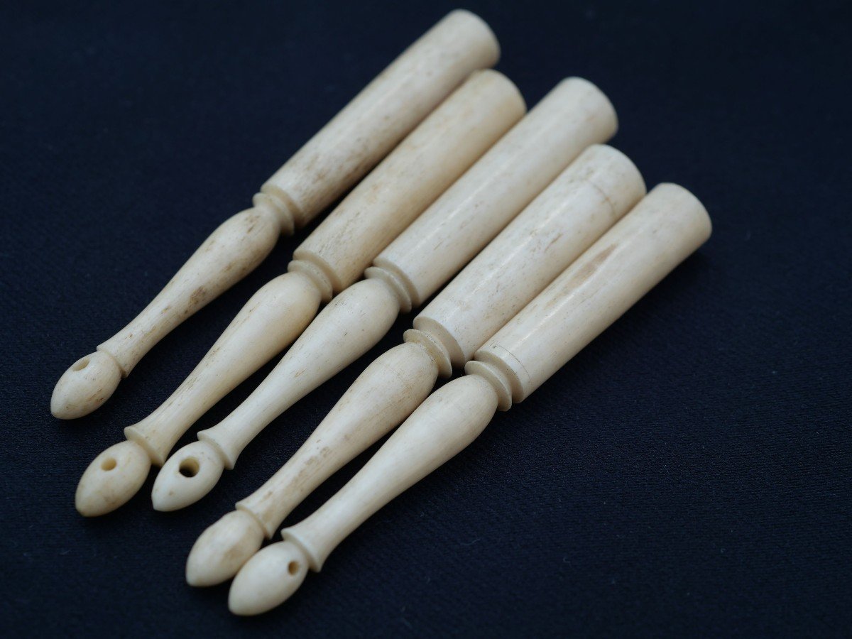 Sailor Objects - Lot Of Small Items In Dieppe Ivory XIXth Century-photo-3