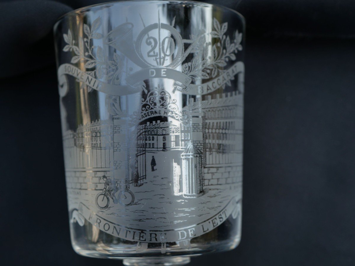 Verre Cristal Baccarat - 20ième Bataillon De Chasseurs à Pied - XIX Ième STA22BAC001-photo-4