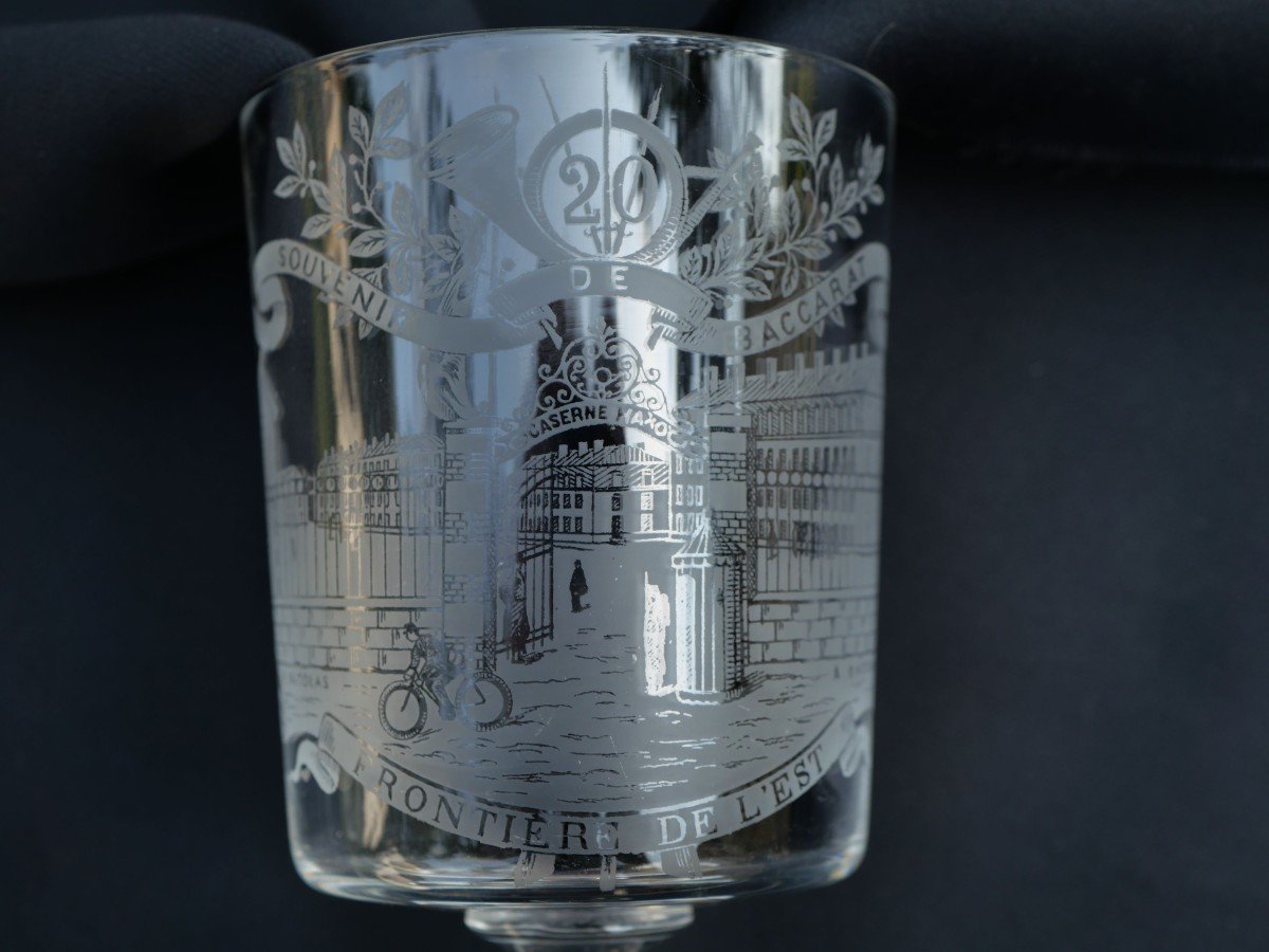 Verre Cristal Baccarat - 20ième Bataillon De Chasseurs à Pied - XIX Ième STA22BAC001-photo-5
