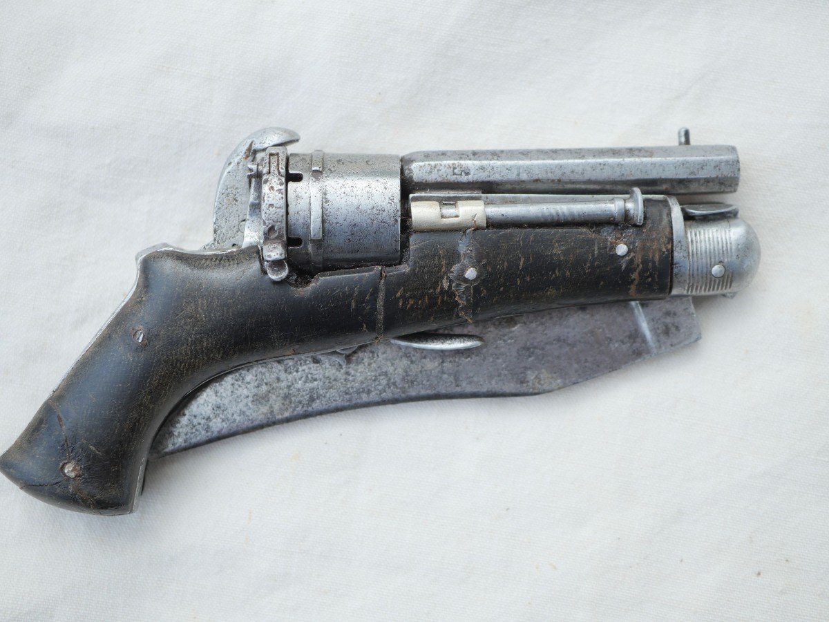 Couteau Revolver - Couteau Pliant Fabricant Sb Calibre 5mm Broche - XIX Ième - Cab24cop002-photo-4