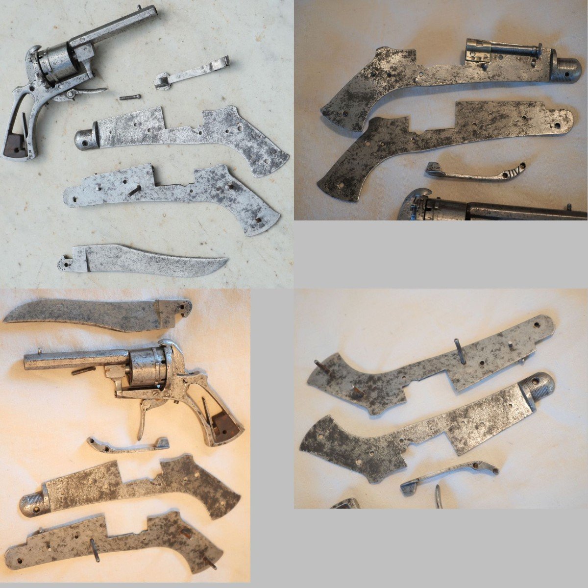 Couteau Revolver - Couteau Pliant Fabricant Sb Calibre 5mm Broche - XIX Ième - Cab24cop002-photo-3